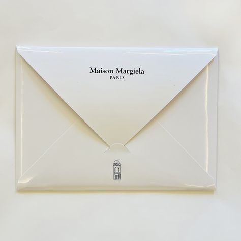 Maison Margiela Fashion Show Invitation Margiela Invitation, Show Invitation, Fashion Show Invitation, Vip Card, Print Collateral, Visual Board, Vintage Stamps, Portfolio Website, Graphic Design Illustration