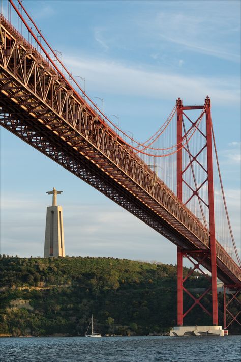 The Ponte 25 de Abril, the bridge sitting over the Tagus River of Lisbon, Portugal. This landmark carries the history and personality of this beautiful mediterranean city. Lisbon Bridge, Lisbon Photography, Mediterranean City, Adobe Bridge, Lisbon Portugal, Apple Macbook Pro, Photography Skills, Apple Macbook, Adobe Lightroom