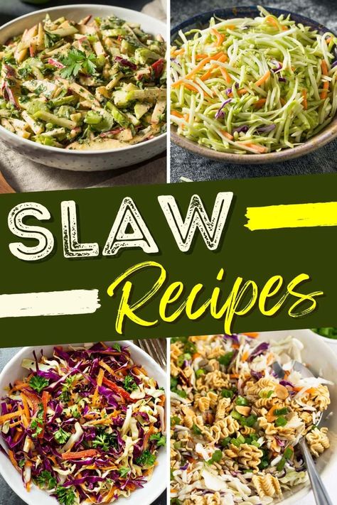 What To Do With Leftover Coleslaw, Coleslaw Bag Ideas, Superfood Veggie Slaw Recipes, Different Coleslaw Recipes, Broccoli Cole Slaw Recipes, Bagged Coleslaw Recipes, Slaw Salad Recipes, Salad With Coleslaw, Coleslaw Salads