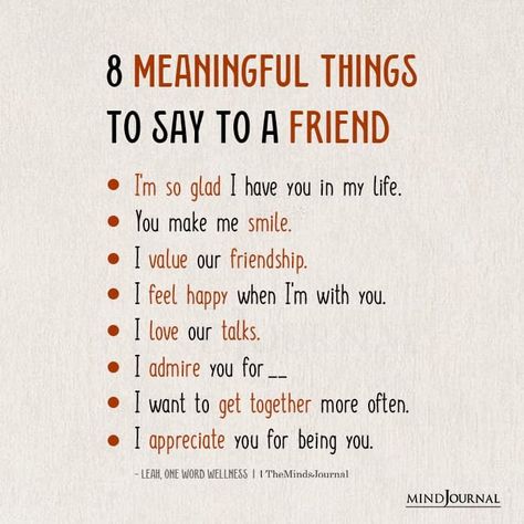 Nice Things To Say To Friends Words, Some Words For Best Friend, Positive Things To Say To Friends, Meaningful Things To Say To Best Friend, One Word For Best Friend, Kind Things To Say To Friends, I Appreciate You Quotes Friendship, Nice Things To Say To Your Best Friend, Things To Say To Friends