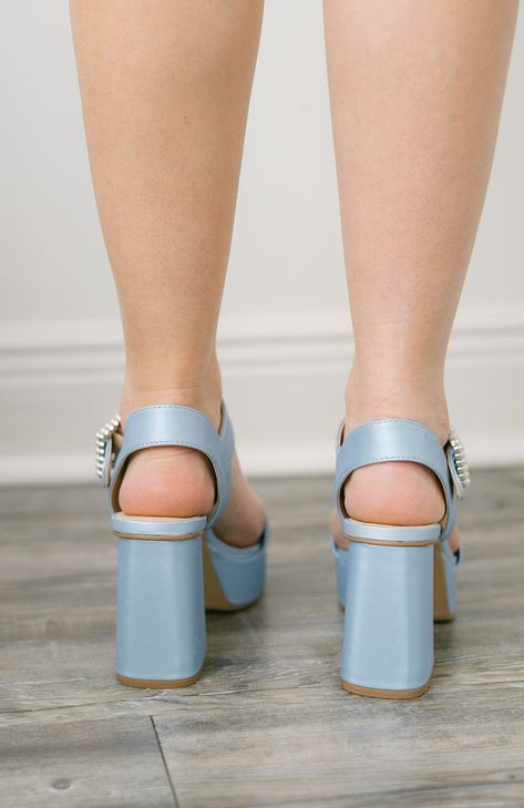 Chunky platform heels