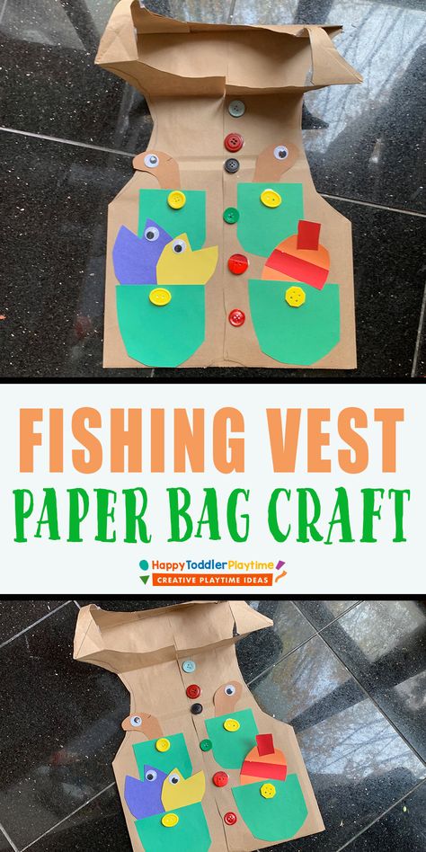 Fishing Preschool Crafts, Salmon Crafts Preschool, Camping Crafts For Kids Preschool, Fishing Activities For Preschool, Tent Craft Preschool, Boat Crafts Preschool, Camping Crafts For Preschoolers, Camping Art Preschool, Camping Crafts For Toddlers