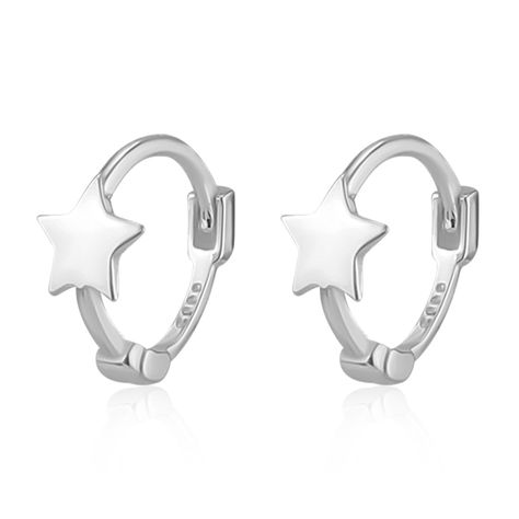 PRICES MAY VARY. Package Content: You will receive 1 pair of star sliver huggie hoop earrings. The diameter of the hoop: 9mm/0.35 inch, star: 4.5mm/0.18 inch. Reliable Material: Made of good-quality 999 sterling silver, lightweight and stylish and skin-friendly. It's a great choice for those who have sensitive ears. Exquisite Earrings: These small huggie hoop earrings have simple and chic appearances, and stars are romantic and elegant, which can well elevate your overall outfit. Great Gift: The Star Hoop Earrings, Silver Star Earrings, Hoops Silver, Overall Outfit, Earrings For Girls, Gifts For Your Mom, Huggie Hoop Earrings, Cartilage Earrings, Girls Earrings