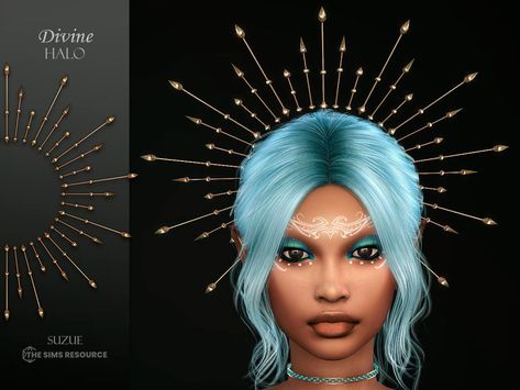 Athena Sims 4 Cc, Sims 4 Cc Angel Halo, Ts4 Mod, Diamond Headpiece, Cc Accessories, Greek Hair, Sims 4 Decades Challenge, Angel Halo, Cc Sims4