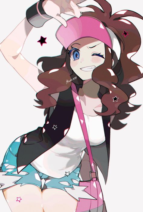 Hilda Pokemon, Pokemon Hilda, Female Main Character, Pokémon White, Pokemon Black And White, Pokemon Black, Pokémon Black And White, Pokemon Gijinka, Pokemon 20