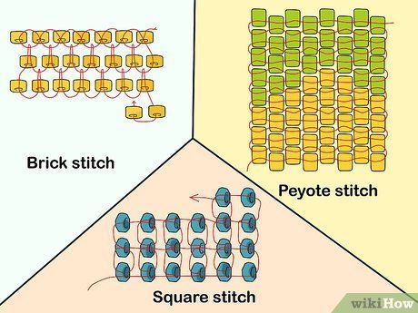 How to Learn Bead Weaving Basics: 11 Steps (with Pictures) Beading Stitches, Glass Bead Crafts, Miyuki Beads Pattern, Bracelets Tutorial, Seed Bead Crafts, Beadwork Tutorial, Bead Weaving Tutorials, Beadwork Designs, Beaded Earrings Tutorials