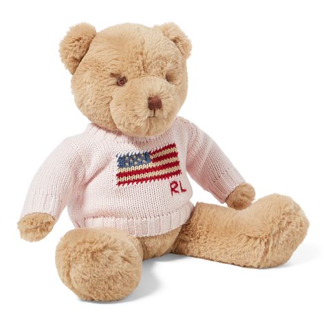 Flag Sweater, Bear Signs, Sweater Polo, Small Flags, Polo Bear, Cuddly Toy, Teddy Bear Plush, Cute Stuffed Animals