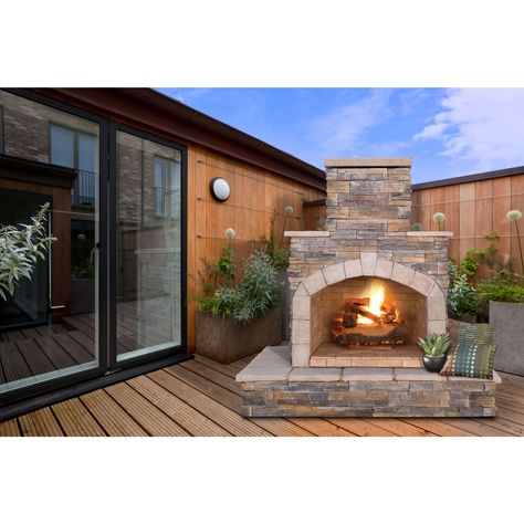 Small outdoor fireplace ideas