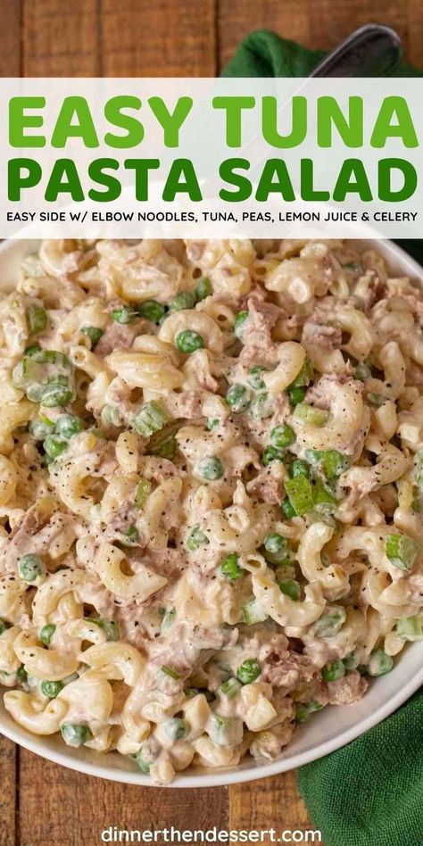 Tuna Pea Pasta Salad, Cold Tuna Pasta Salad, Pasta Peas, Tuna Pasta Salad Recipes, Tuna Pasta Salad, What Is Healthy Food, Tuna Salad Pasta, Easy Pasta Salad Recipe, Tuna Pasta