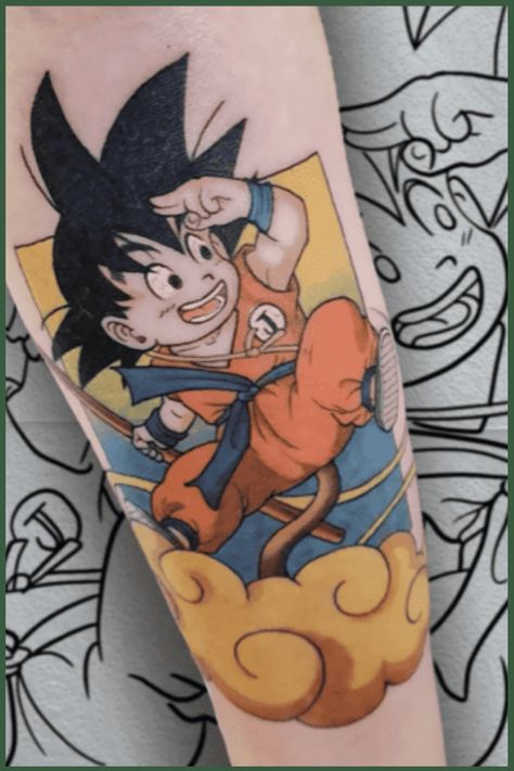 Explore over 135 unique Dragon Ball Z tattoo ideas that will ignite your inner warrior spirit. From Goku to Vegeta, Shenron to Piccolo, these designs capture the essence of the beloved anime series. Whether you're a die-hard fan or just seeking some badass ink, these tattoos are sure to impress. Let these characters and symbols from Dragon Ball Z inspire your next tattoo journey. Goku Tattoo, Pinterest Tattoo Ideas, Dbz Tattoo, Comic Book Tattoo, Dragonball Art, Care Bear Tattoos, Z Tattoo, Batman Tattoo, Dragon Ball Tattoo