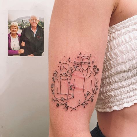 𐄚𖠶𖢚_tukoi_𖢚𖠶𐄚 on Instagram: “Jaslins grandparents, taking bookings for January” Oya Tattoo, Grandparents Tattoo, Photography Tattoo, Tribute Tattoos, Tattoo Couple, Uv Tattoo, Tattoo Culture, Tattoo Parlor, Inspiration Tattoo