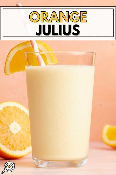 Easy Orange Julius Kid Friendly Smoothies, Coffee Breakfast Smoothie, Orange Julius Recipe, Mixed Berry Smoothie, Orange Julius, Orange Juice Concentrate, Orange Drinks, Vanilla Greek Yogurt, Gf Recipes