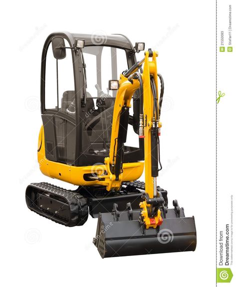 Small Excavator, Ecommerce Logo, Mini Excavator, Riding Lawnmower, Background White, Graphic Template, Logo Images, Print Graphic, Vector Stock