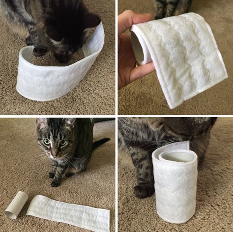 Cat Enrichment, Toy For Cat, Paper Cat, Cat Toilet, Toilet Paper Roll, Toilet Bowl, Cat Toy, Handmade Felt, Cat Toys