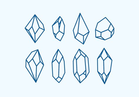 Svg Shapes, Polygon Design, Gem Drawing, Jewel Drawing, Crystal Background, Crystal Tattoo, Triangle Vector, Jewelry Logo Design, Crystal Drawing