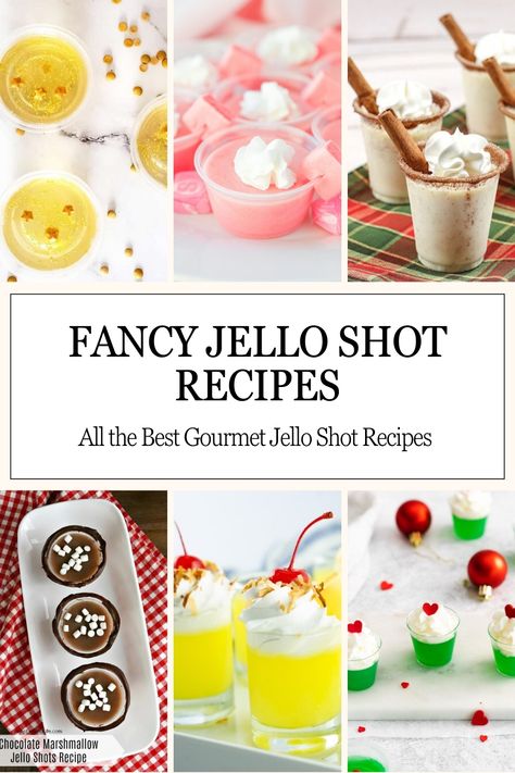 Fancy Jello Shot Recipes | https://www.recipemash.com/check-out-these-gourmet-jello-shots-gallery/ New Years Eve Party Drinks, Best Jello Shot Recipes, Vegan Jello Shots, Candy Corn Jello Shots, Cocktails Made With Rum, My Crazy Good Life, Best Jello Shots, Peach Jello, Christmas Jello Shots