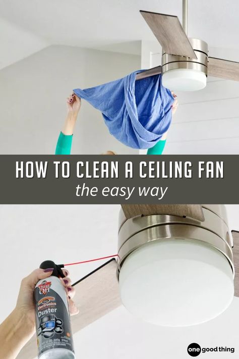 It's time to get your ceiling fans ready for hot weather! I'll show you a quick and easy way to clean them AND teach you how to set them up to keep you cozy all winter as well as cool in the summer. Cleaning Fan Blades, Ceiling Fan Cleaning Hacks, Cleaning Ceiling Fan Blades, Clean Ceiling, Kitchen Fans, Fan Cleaner, Cleaning Ceiling Fans, Standing Fans, Laundry Tips