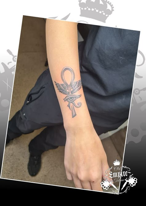 Egyptian Cross Tattoo, Egyptian Tattoos, Half Sleeve Tattoo Stencils, Empire Tattoo, Earthy Tattoos, Latest Tattoo Design, Egyptian Cross, Rose Tattoos For Men, Meaningful Tattoo Quotes