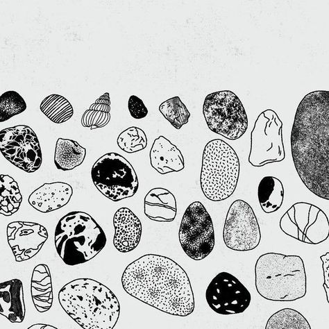 Granolha Studio on Instagram: "Les petits cailloux 🖍️ #illustration #drawing #nature #outdoorgraphics #graphicdesign #naturedesign #naturedrawing" Stone Drawing Rocks, Doodle Art Nature, Pebble Drawing, Stone Illustration, Rock Illustration, Rock Drawing, Jewellery Branding, Drawing Rocks, Drawing Nature