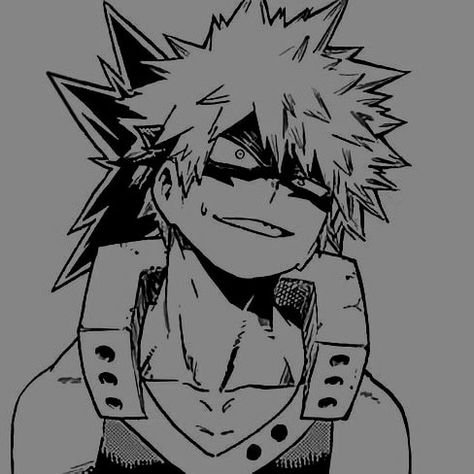 Bakugo Katsuki Fanart Cute, Emo Pfp, Bakugou Manga, Black And White Picture Wall, Hottest Anime Characters, Anime Canvas, Black And White Pictures, Attack On Titan Anime, Dark Anime