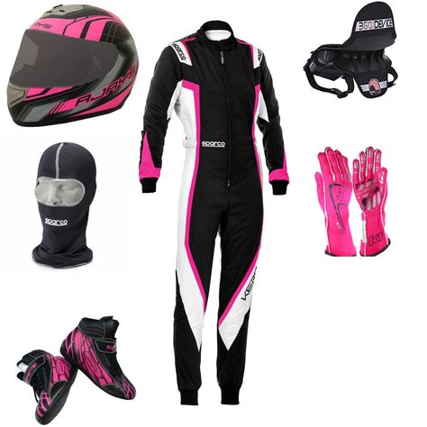 Motor Racer Outfit Women, Racer Suit Women, Pink Racer Outfit, F1 Suit Design, Intrams Outfit, Car Racing Outfit For Women, Go Karting Outfit, Karting Outfit, Racing Suit Women