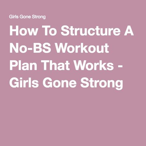 How To Structure A Workout, What Women Need, 200 Calories, Health Articles, A Workout, Workout Programs, Strength Training, Fun Workouts, Fitness Goals