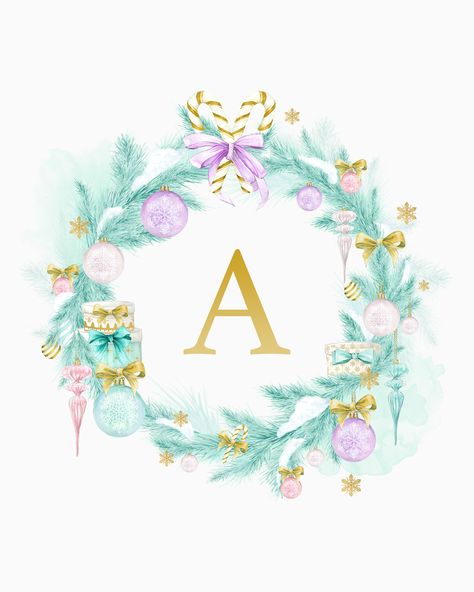 Letter A Wallpaper, Cute Letter, Cottage Market, Cottage Farmhouse, A Wallpaper, Pretty Christmas, The Cottage, Letter A, Farmhouse Christmas