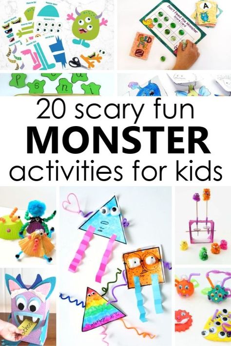 Monster Numbers, Letter M Crafts, Aesthetic Craft Ideas, Craft Ideas For Beginners, Preschool Theme Activities, Books For Parents, Monster Activities, Aesthetic Craft, Costume Ideas For Kids