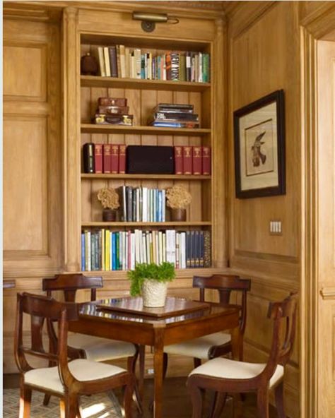 Hamptons Family Room, Phoebe Howard, Card Table And Chairs, Library Study Room, Game Tables, Game Table, Space Decor, Living Table, Home Library