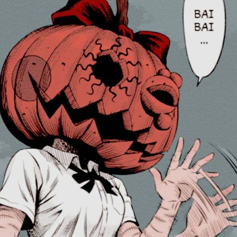 Pumpkin Night Pfp, Pumpkin Night Cosplay, Pumpkin Knight Manga, Naoko Kirino, Pumpkin Night, Character Pumpkins, Pumpkin Mask, Dark Art Illustrations, Pumpkin Theme