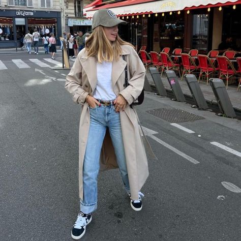 Blogger’s Fav Italy Street Style October, Autumn Ireland Outfits, Womens Travel Outfits Europe Fall, Milan September Outfits, Trench Coat And Jeans Outfit, Small Town Fashion, Trench Coat Outfit Summer, Relaxed Trench Coat Outfit, Euro Fall Outfits