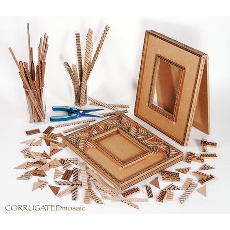 Cardboard Photo Frame Diy Photo Frame Cardboard, Irma Stern, Cardboard Picture Frames, Cardboard Photo Frame, Cardboard Recycling, Corrugated Card, Cardboard Crafts Diy, Cardboard Design, Diy Photo Frames