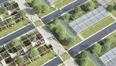 Sustainable Parking Space for an Eco-Responsible Generation Parking Ideas Architecture, Parking Ideas, Parking Lot Architecture, Parking Solutions, Urban Agriculture, Green Architecture, Garden Architecture, Parking Space, Parking Design