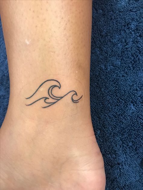 Wave black outline tattoo 3 Waves Tattoo, Wave Outline Tattoo, 3 Wave Tattoo, Black Wave Tattoo, Tattoo Waves Ocean, Sea Wave Tattoo, Ocean Waves Tattoo, Tattoos Wave, Ocean Wave Tattoo