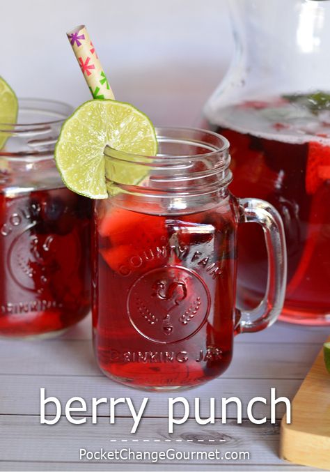 Quick and refreshing - this Berry Punch Recipe is perfect for any special occasion or whip up a batch to sip on the porch! Blogs To Read, Fruit Sugar Cookies, Lemon Drop Cookies, Fun Drink Recipe, Fruit Pizza Sugar Cookie, Fun Straws, Berry Punch, Home Switch, Sparkling Cider