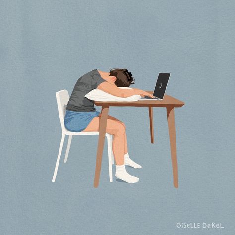 Giselle Dekel Illustrations | Too tired to come up with a clever caption. Letting the image speak for itself. Happy Thursday | Instagram Giselle Dekel, Clever Captions, Too Tired, Happy Thursday, Log In, Log, Illustrations, Quick Saves, Instagram