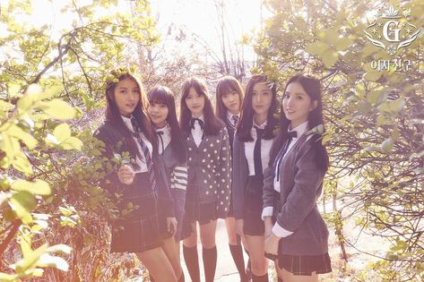 Gfriend photoshoot images officially released by Source Music Enterta… #random #Random #amreading #books #wattpad Gfriend Snowflake, Gfriend Aesthetic, Gfriend Album, G Friend, School Uniforms, Korean Entertainment, Girl Bands, Studio Album, Kpop Wallpaper