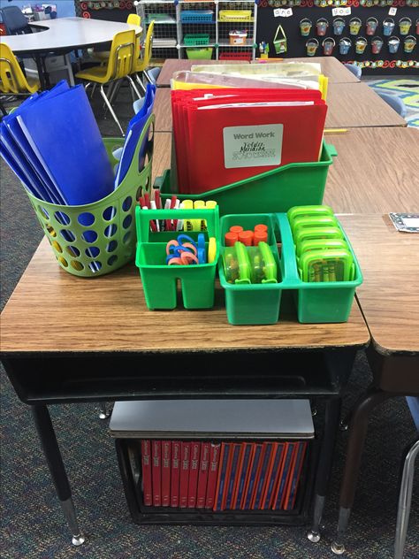 Table Captain's Desk Captain Ideas, School Table, School Tables, Word Work, Google Classroom, Classroom Management, Back To School, Desk, Writing