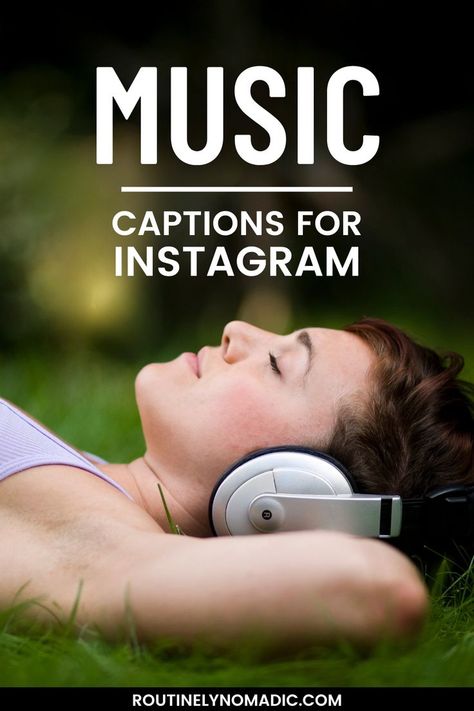 Person with headphones on with words Music Captions for Instagram Short Music Quotes, Music Captions For Instagram, Music Lover Aesthetic, Music Captions, Lover Aesthetic, Perfect Music, Captions For Instagram, Music Lover, Best Music