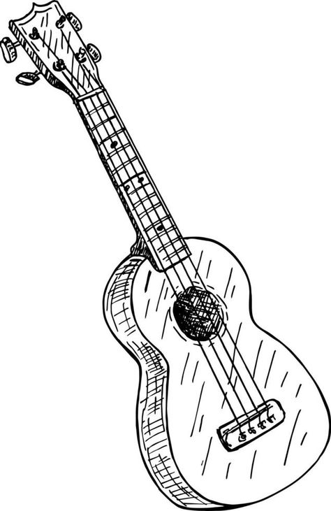 ukulele. Engraving retro vintage style. Small ukulele for icon. Ukulele for classical music play. Small guitar Ukulele Aesthetic Vintage, Ukulele Drawing, Ukulele Art, Guitar Play, Small Guitar, Vector Infographic, Ukelele, Retro Vintage Style, Play Music