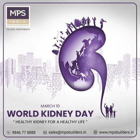 On the occasion of World Kidney Day, let us promise ourselves that we will be more careful and concerned about our kidneys as they are very important. #MPSBuilders #WorldKidneyDay #WorldKidneyDay2022 #KidneyDay #KidneyHealthforAll World Kidney Day, Kidney Donor, Donate Life, Garlic Benefits, Healthy Kidneys, Medical Posters, Kidney Diet, World Days, Happy Rakshabandhan