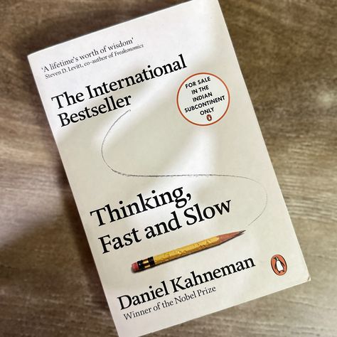 Thinking, Fast and Slow by Daniel Kahneman Thinking Fast And Slow, Daniel Kahneman, Loss Aversion, Books I Read, Fast And Slow, Unread Books, Nobel Prize, Instagram Theme, Aesthetic Instagram Theme