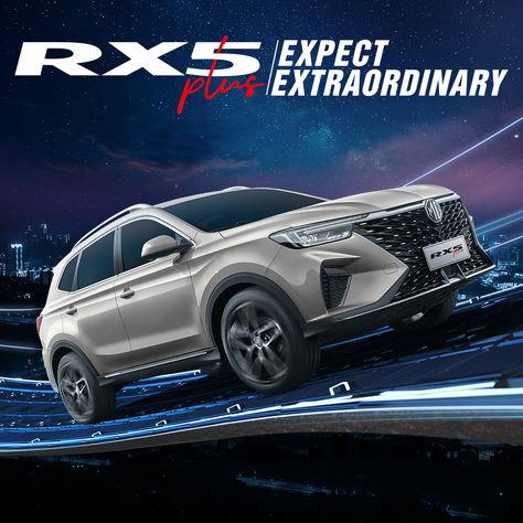 RX5 Plus From MG Motors in Egypt - MG Mg Motors, Tire Pressure Monitoring System, Roof Rails, Led Tail Lights, Keyless Entry, Cruise Control, Android Auto, Apple Car Play, Led Headlights