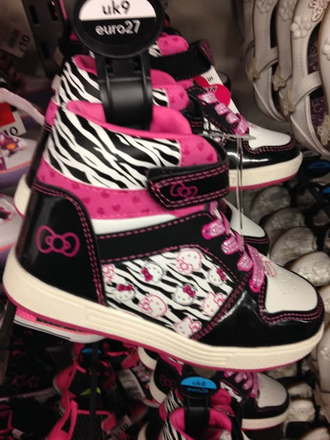 ASDA SS15 GIRLS Hello Kitty Sneakers, Scene Queen, Mcbling 2000s, Dr Shoes, Scene Girls, Scene Outfits, Scene Fashion, Scene Kids, Trashy Y2k