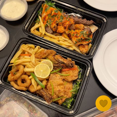 Mixed Grill Platter, Fries Platter, Shrimp And Fries, Mix Platter, Grill Platter, Grilled Platter, Mixed Grill, Calamari, Arabic Food