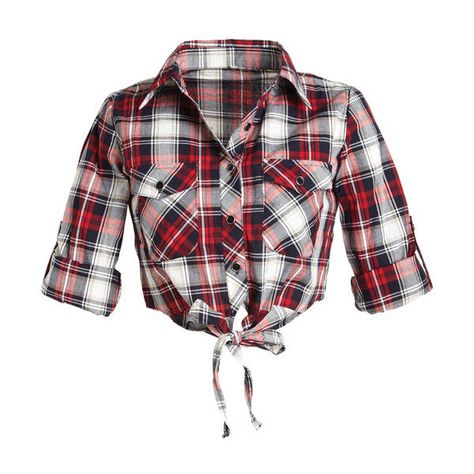 Tie Front Plaid Shirt ($22) ❤ liked on Polyvore featuring tops, shirts, blusas, crop tops, view all tops, long sleeve shirts, tie-front crop tops, crop top, button-down shirt and long sleeve tops Tie Flannel, Flannel Crop Top, Cropped Flannel, Flannel Outfits, Plaid Crop Top, Cowgirl Shirts, Plaid Tie, Front Tie Shirt, Long Sleeve Plaid Shirt