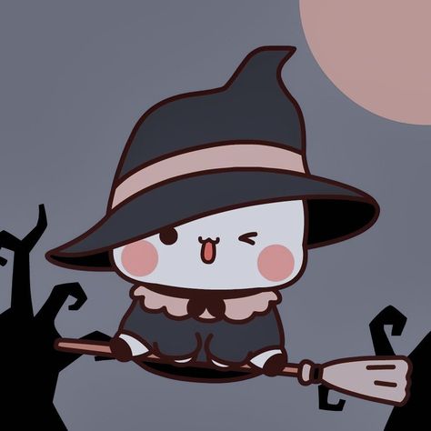 Cute Couple Matching Pfps Halloween, Milk And Mocha Matching Icons Halloween, Cute Chibi Couple Wallpaper, Bubu And Dudu Matching Pfp, Fall Matching Pfps Couple, Cute Halloween Matching Pfps, Pfp Halloween Matching, Kawaii Matching Pfp Couple, Kawaii Black Wallpaper