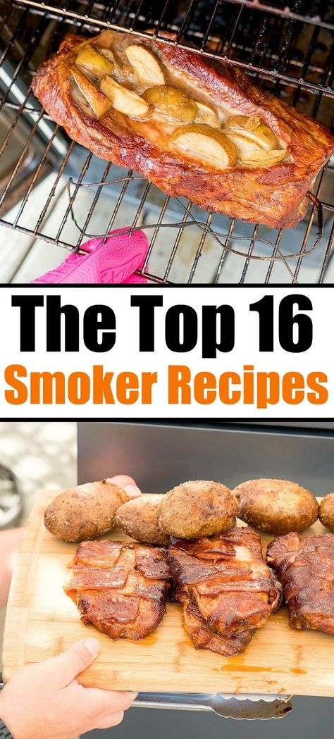 Easy smoker recipes we've made that have come out amazing! From beef to chicken and pork with a side of vegetables you'll fall in love. #smoker #recipes #easy #beef #brisket #ham #chicken #pork #steak #loin #smoked #smoking #meat #vegetables #potatoes Easy Electric Smoker Recipes, Electric Smoker Recipes, Smoker Cooking Recipes, Easy Smoker Recipes, Bbq Smoker Recipes, Smoker Recipes Electric, Easy Marinades, Meat Smoker, Smoker Cooking