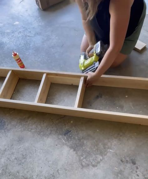 Diy Library Ladder, Library Ladders Rolling, Bookshelf Ladder, Diy Library, Bedroom Bookcase, Billy Bookcases, Rolling Ladder, Bookshelf Headboard, Home Library Rooms