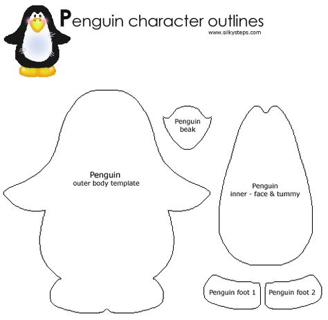 penguin template Writing Rituals, Penguin Template, Penguin Outline, Felt Mobiles, Kindergarten January, January Themes, Prek Science, Penguin Unit, Cubicle Decorations